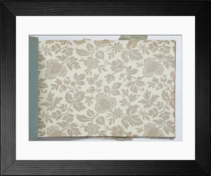 Framed Print : Page from a wallpaper sample book Framed Print : Page from a wallpaper sample book