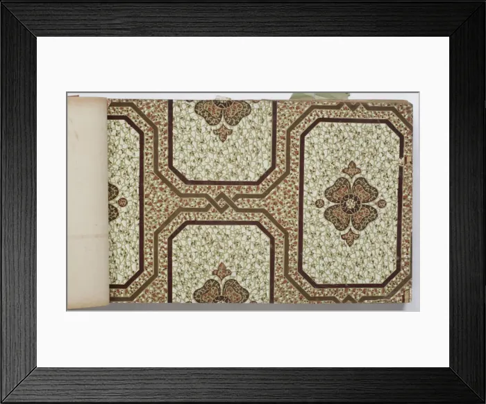 Framed Print : Page from a wallpaper sample book Framed Print : Page from a wallpaper sample book