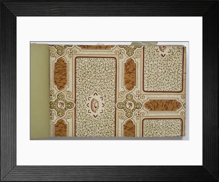 Framed Print : Page from a wallpaper sample book Framed Print : Page from a wallpaper sample book