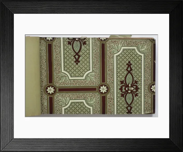 Framed Print : Page from a wallpaper sample book Framed Print : Page from a wallpaper sample book