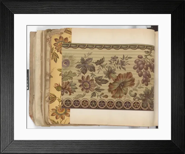 Framed Print : Page from New Artistic Wall Papers Framed Print : Page from New Artistic Wall Papers