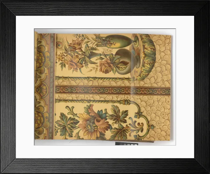 Framed Print : Page from New Artistic Wall Papers Framed Print : Page from New Artistic Wall Papers