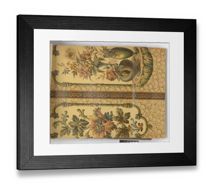 Framed Print : Page from New Artistic Wall Papers