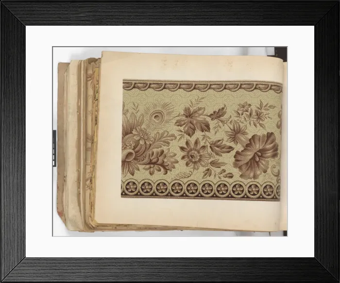 Framed Print : Page from New Artistic Wall Papers Framed Print : Page from New Artistic Wall Papers