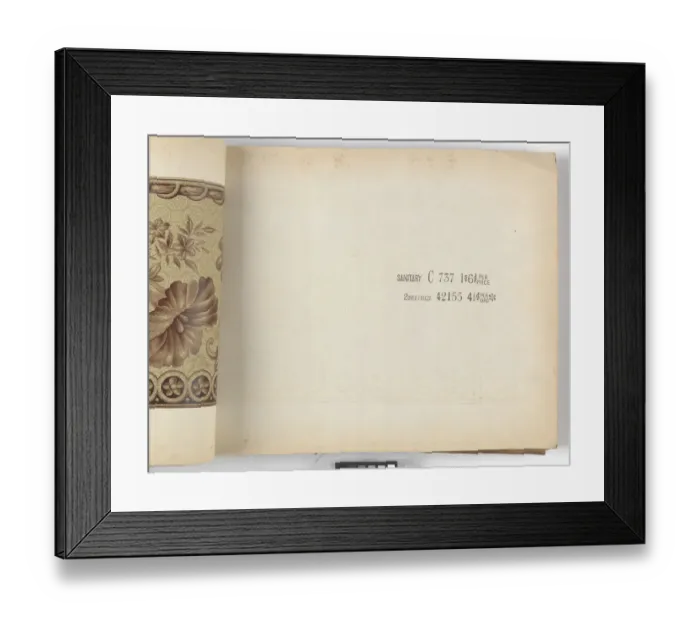Framed Print : Page from New Artistic Wall Papers Framed Print : Page from New Artistic Wall Papers