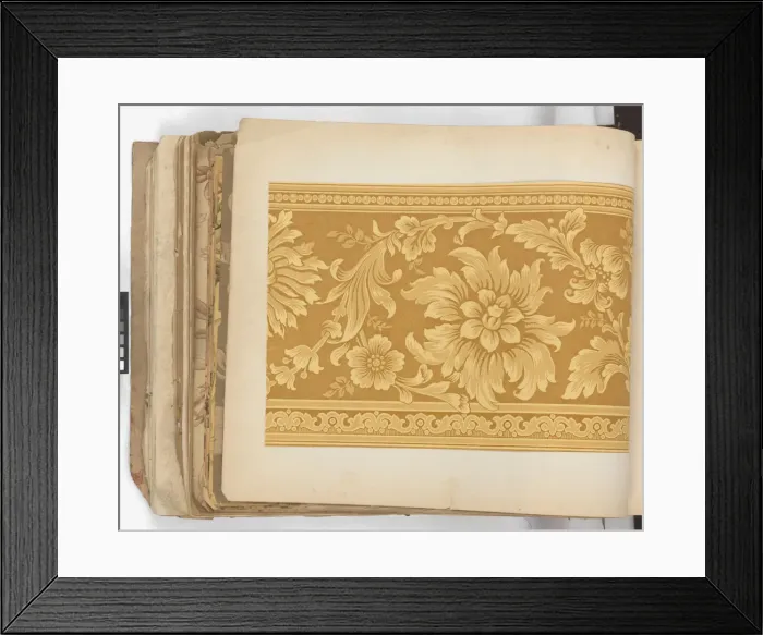 Framed Print : Page from New Artistic Wall Papers Framed Print : Page from New Artistic Wall Papers