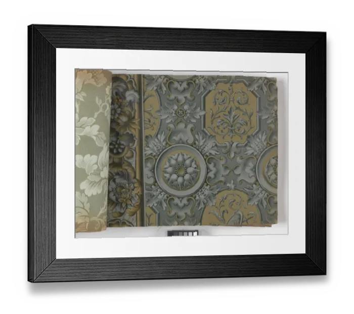 Framed Print : Page from New Artistic Wall Papers Framed Print : Page from New Artistic Wall Papers