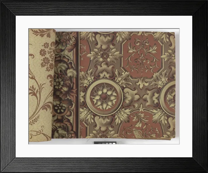 Framed Print : Page from New Artistic Wall Papers Framed Print : Page from New Artistic Wall Papers