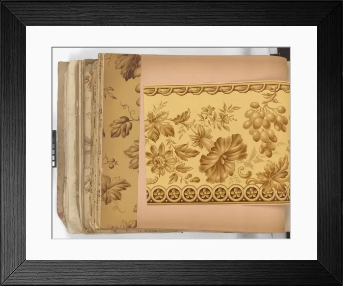 Framed Print : Page from New Artistic Wall Papers Framed Print : Page from New Artistic Wall Papers