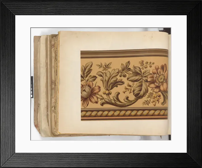Framed Print : Page from New Artistic Wall Papers Framed Print : Page from New Artistic Wall Papers