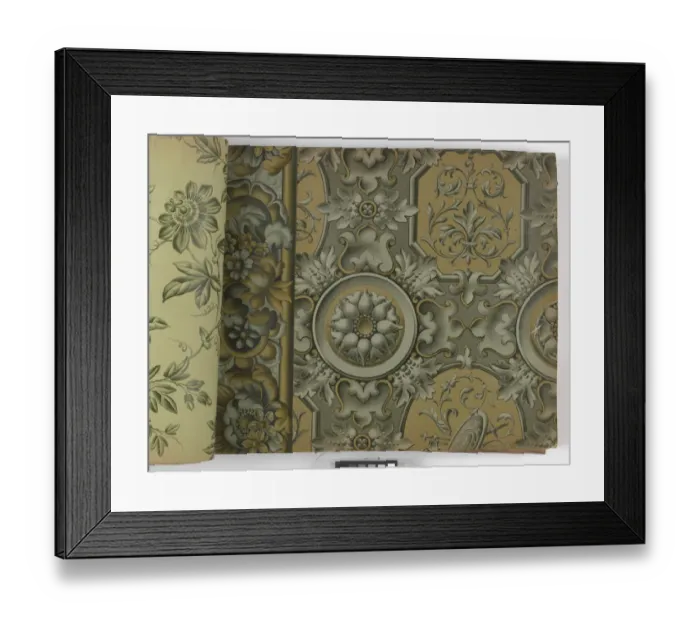 Framed Print : Page from New Artistic Wall Papers Framed Print : Page from New Artistic Wall Papers