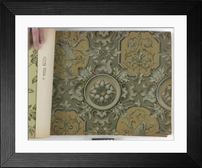 Framed Print : Page from New Artistic Wall Papers Framed Print : Page from New Artistic Wall Papers