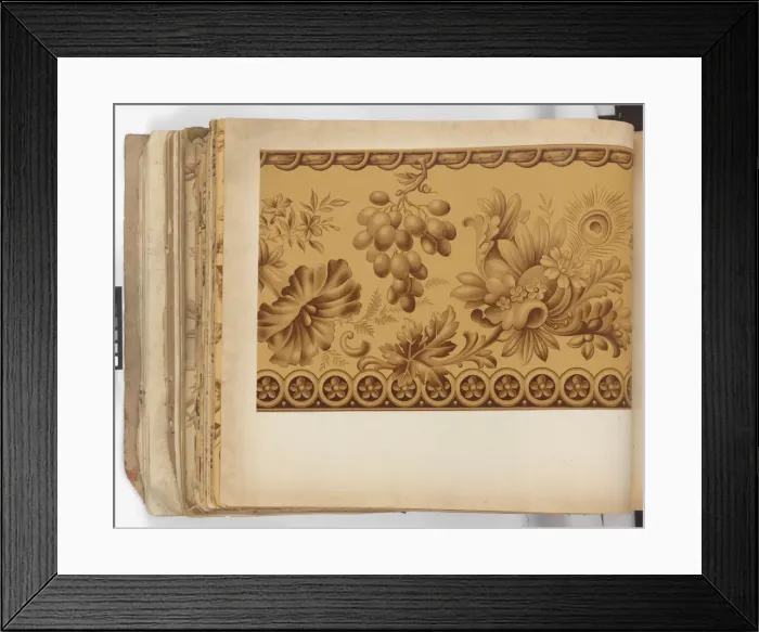 Framed Print : Page from New Artistic Wall Papers Framed Print : Page from New Artistic Wall Papers