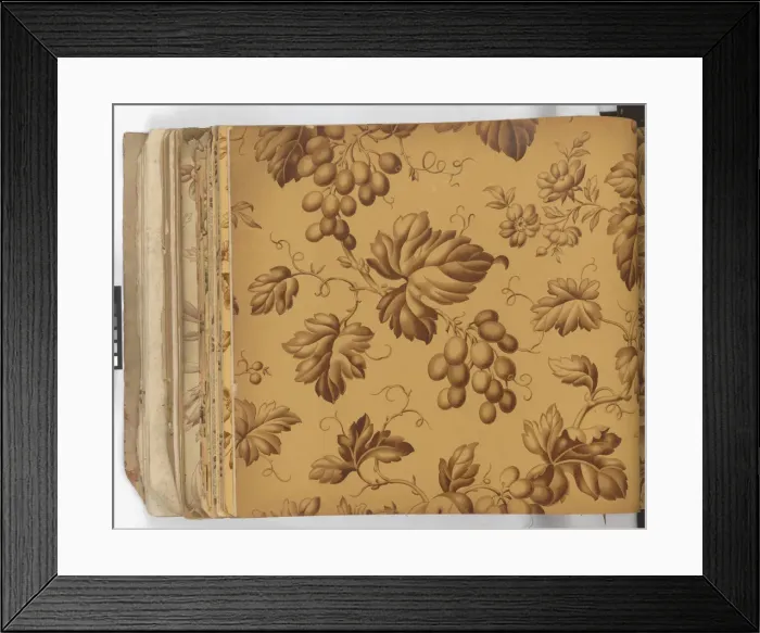 Framed Print : Page from New Artistic Wall Papers