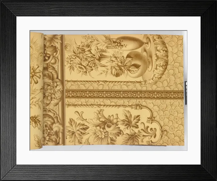 Framed Print : Page from New Artistic Wall Papers Framed Print : Page from New Artistic Wall Papers