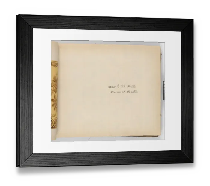 Framed Print : Page from New Artistic Wall Papers Framed Print : Page from New Artistic Wall Papers