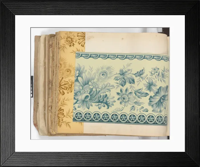 Framed Print : Page from New Artistic Wall Papers Framed Print : Page from New Artistic Wall Papers