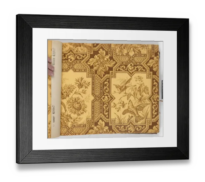 Framed Print : Page from New Artistic Wall Papers Framed Print : Page from New Artistic Wall Papers