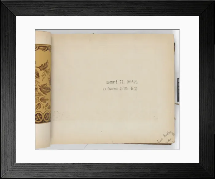Framed Print : Page from New Artistic Wall Papers Framed Print : Page from New Artistic Wall Papers