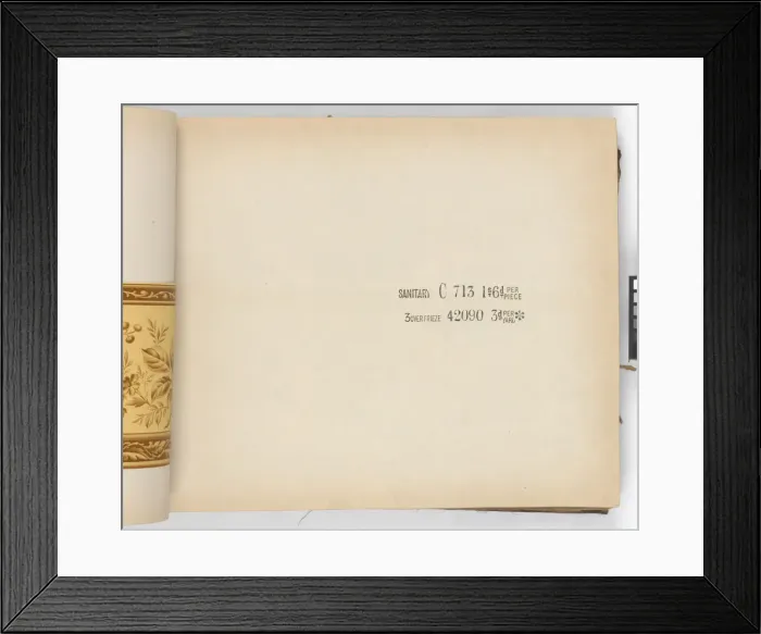 Framed Print : Page from New Artistic Wall Papers Framed Print : Page from New Artistic Wall Papers
