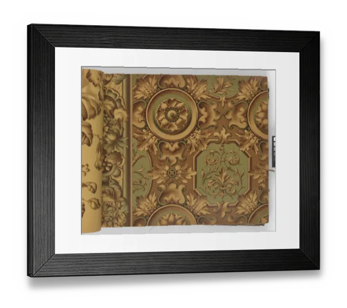 Framed Print : Page from New Artistic Wall Papers Framed Print : Page from New Artistic Wall Papers