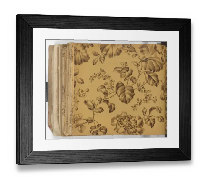 Framed Print : Page from New Artistic Wall Papers