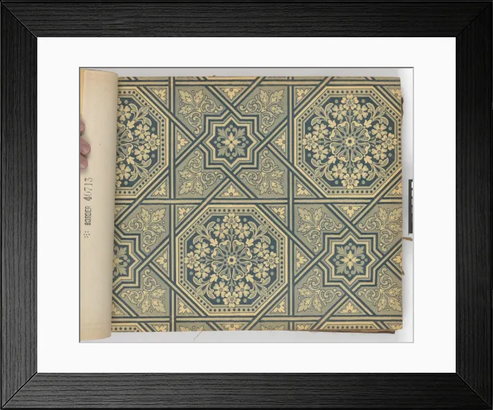 Framed Print : Page from New Artistic Wall Papers Framed Print : Page from New Artistic Wall Papers