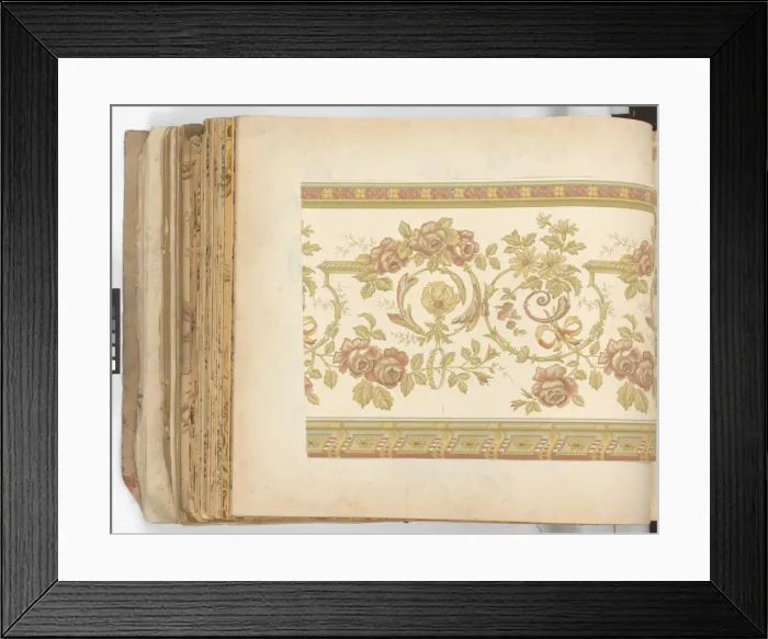 Framed Print : Page from New Artistic Wall Papers Framed Print : Page from New Artistic Wall Papers