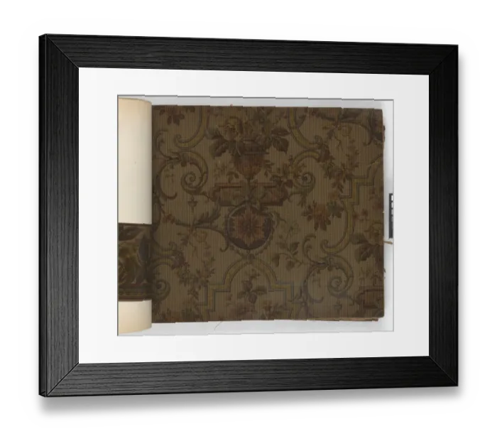 Framed Print : Page from New Artistic Wall Papers Framed Print : Page from New Artistic Wall Papers
