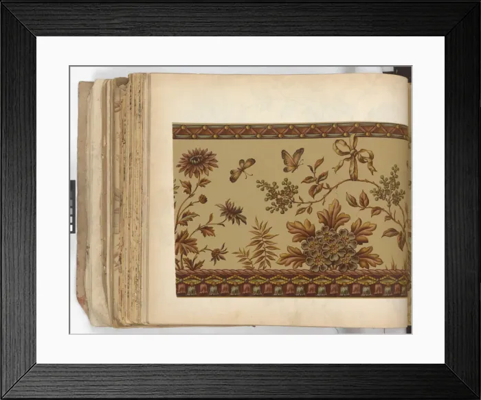 Framed Print : Page from New Artistic Wall Papers Framed Print : Page from New Artistic Wall Papers