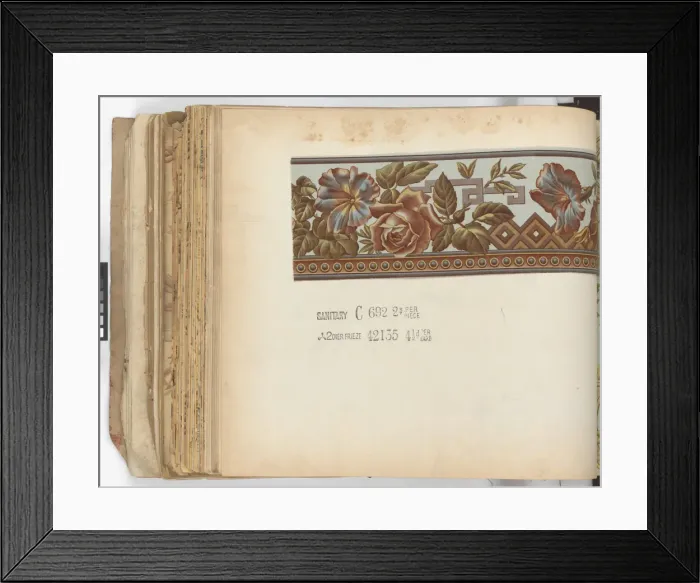 Framed Print : Page from New Artistic Wall Papers Framed Print : Page from New Artistic Wall Papers