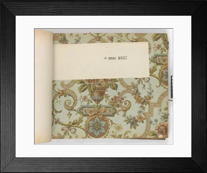 Framed Print : Page from New Artistic Wall Papers Framed Print : Page from New Artistic Wall Papers