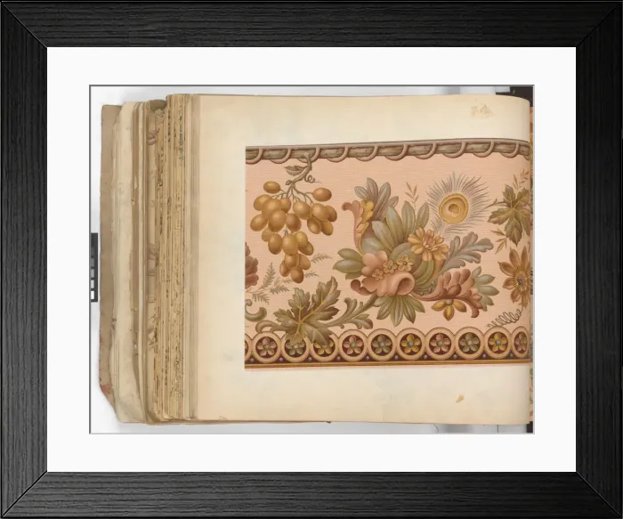 Framed Print : Page from New Artistic Wall Papers Framed Print : Page from New Artistic Wall Papers