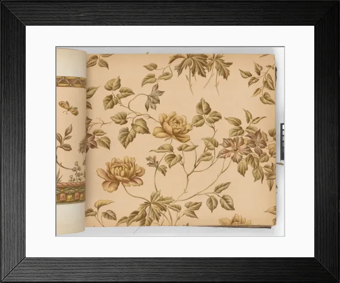 Framed Print : Page from New Artistic Wall Papers Framed Print : Page from New Artistic Wall Papers