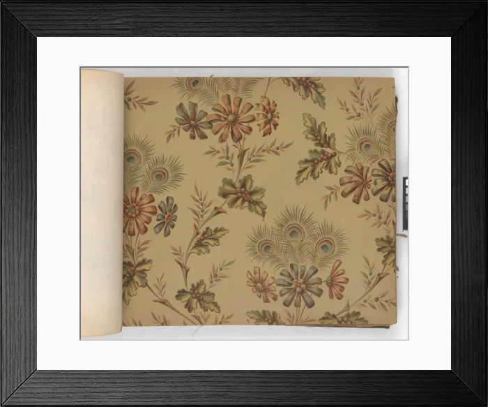 Framed Print : Page from New Artistic Wall Papers Framed Print : Page from New Artistic Wall Papers