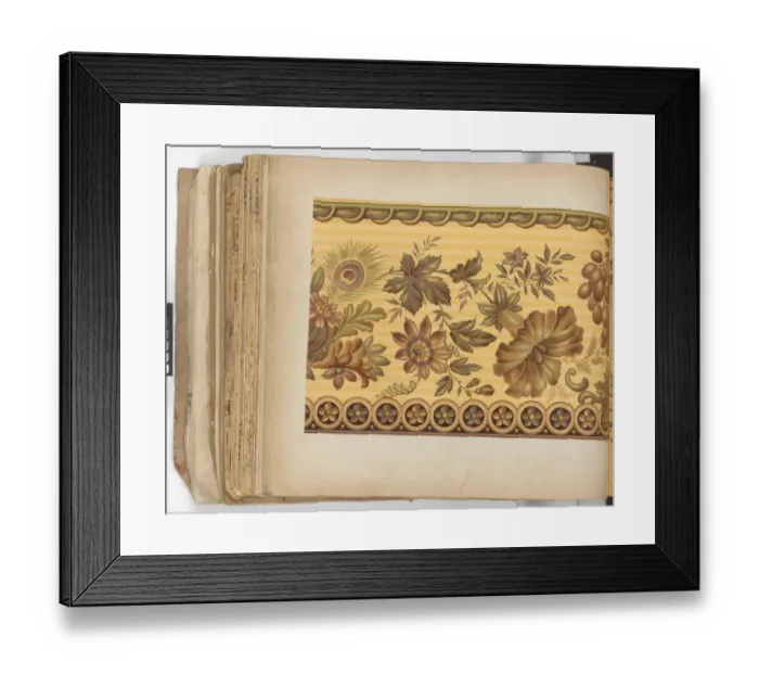 Framed Print : Page from New Artistic Wall Papers Framed Print : Page from New Artistic Wall Papers
