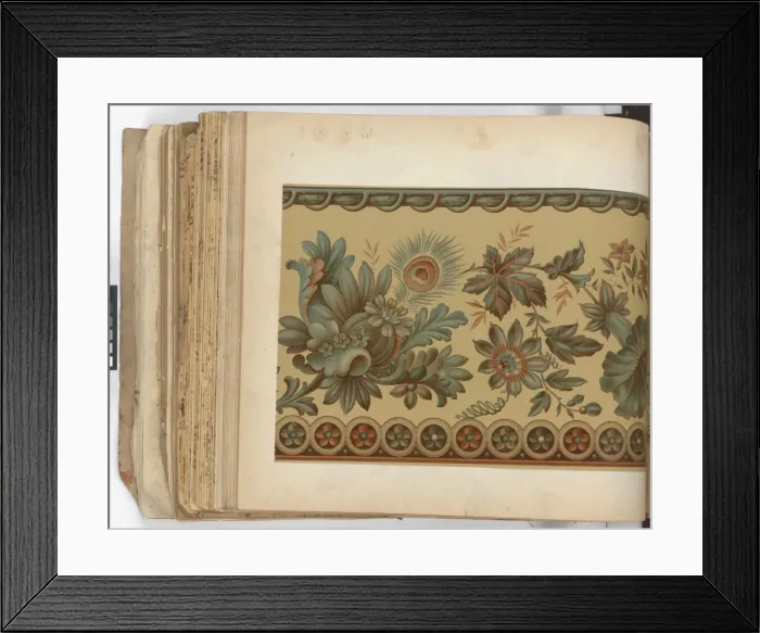 Framed Print : Page from New Artistic Wall Papers Framed Print : Page from New Artistic Wall Papers