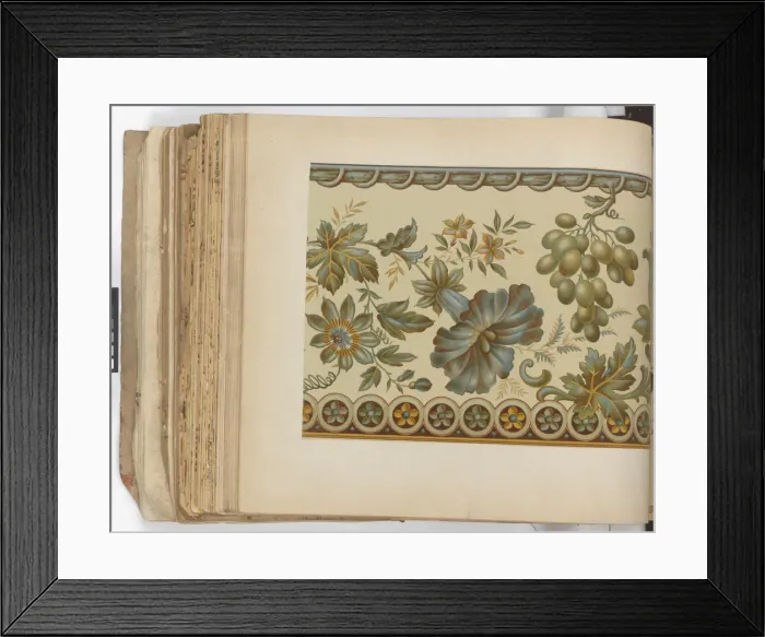 Framed Print : Page from New Artistic Wall Papers Framed Print : Page from New Artistic Wall Papers