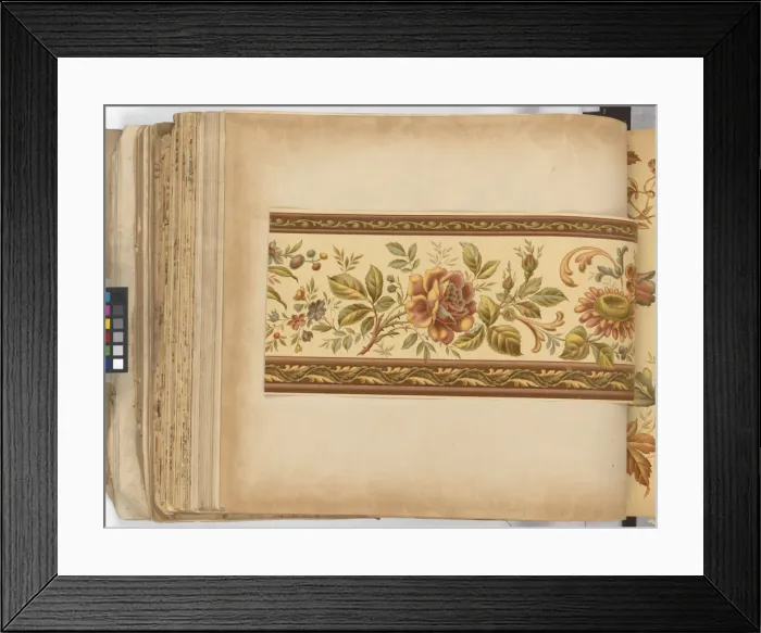 Framed Print : Page from New Artistic Wall Papers Framed Print : Page from New Artistic Wall Papers