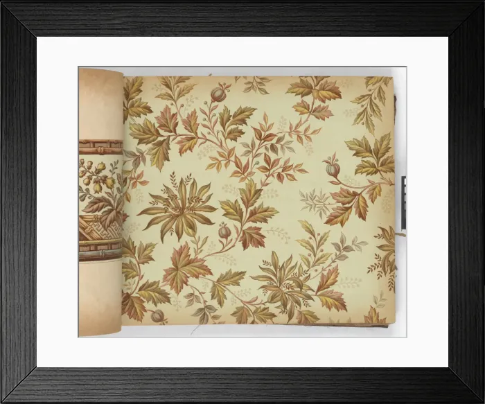 Framed Print : Page from New Artistic Wall Papers Framed Print : Page from New Artistic Wall Papers