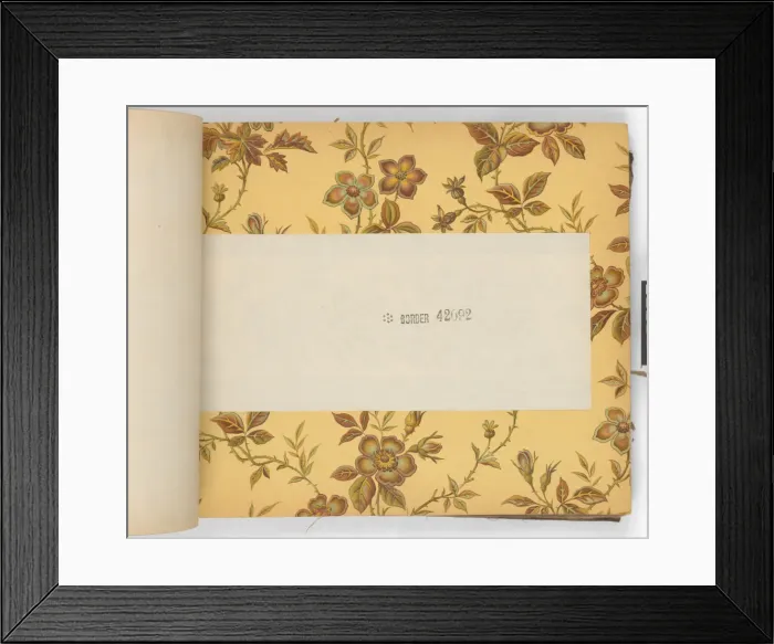 Framed Print : Page from New Artistic Wall Papers Framed Print : Page from New Artistic Wall Papers