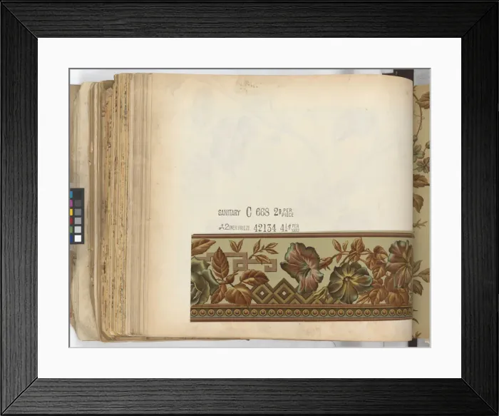 Framed Print : Page from New Artistic Wall Papers Framed Print : Page from New Artistic Wall Papers