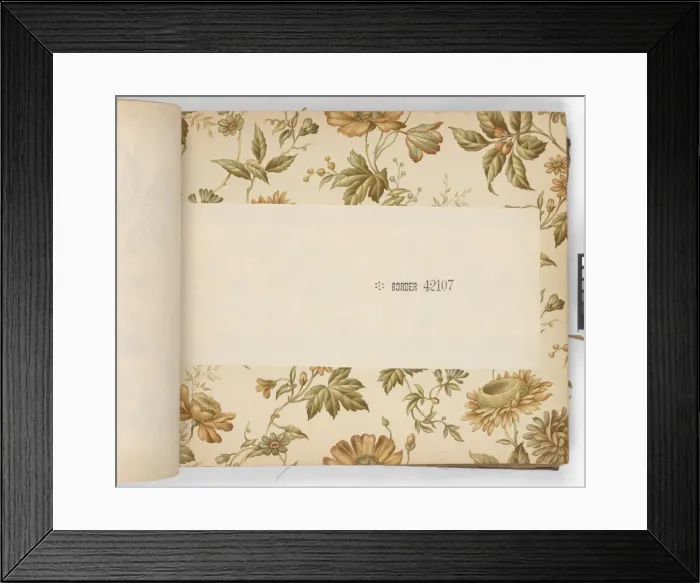 Framed Print : Page from New Artistic Wall Papers Framed Print : Page from New Artistic Wall Papers