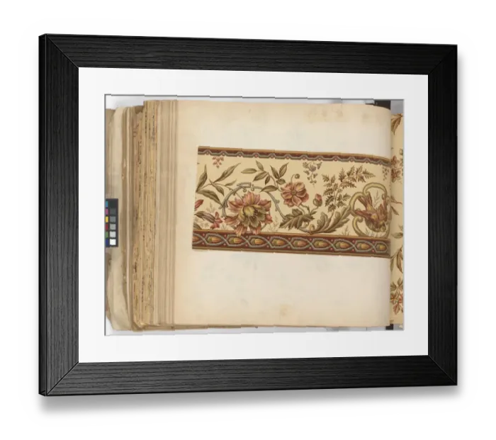 Framed Print : Page from New Artistic Wall Papers Framed Print : Page from New Artistic Wall Papers