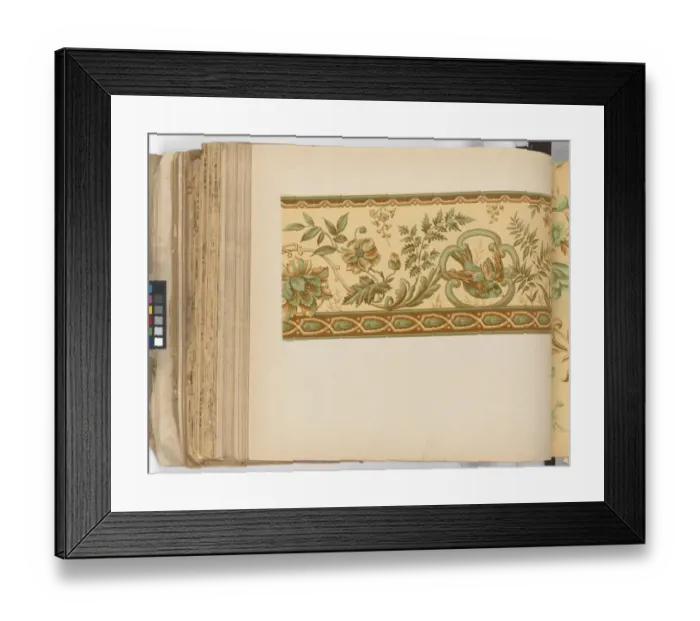 Framed Print : Page from New Artistic Wall Papers Framed Print : Page from New Artistic Wall Papers