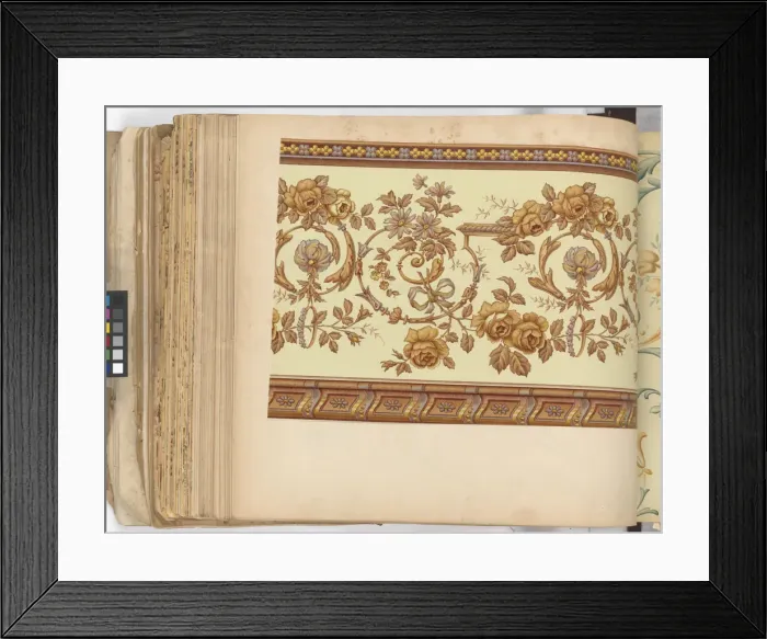 Framed Print : Page from New Artistic Wall Papers Framed Print : Page from New Artistic Wall Papers