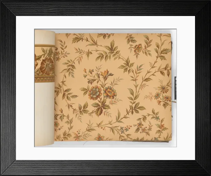 Framed Print : Page from New Artistic Wall Papers Framed Print : Page from New Artistic Wall Papers