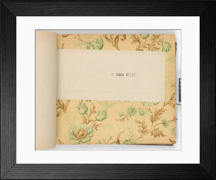 Framed Print : Page from New Artistic Wall Papers Framed Print : Page from New Artistic Wall Papers
