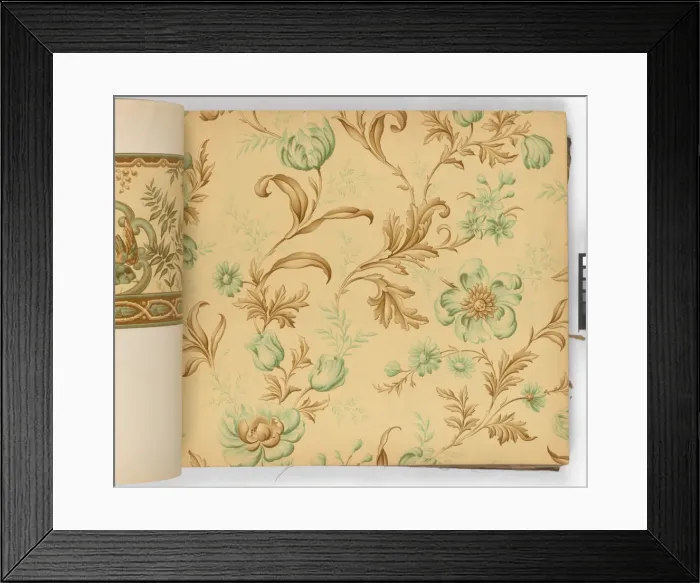 Framed Print : Page from New Artistic Wall Papers Framed Print : Page from New Artistic Wall Papers