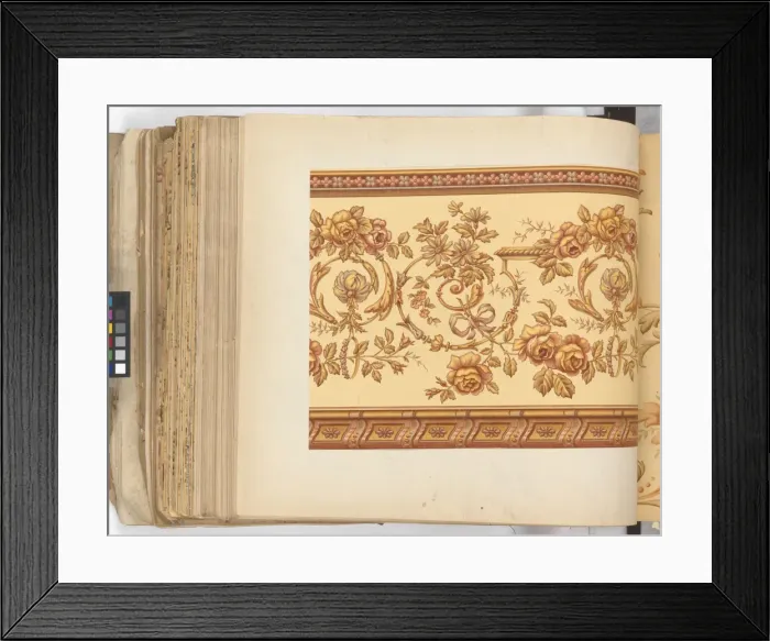 Framed Print : Page from New Artistic Wall Papers Framed Print : Page from New Artistic Wall Papers